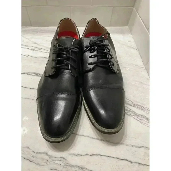 Bruno Marc Moda Italy Prince-6-Black Classic Modern Oxford Wingtip Size 13 Wide - Picture 3 of 6